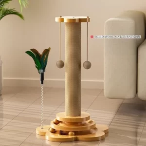 Griffoir pour chat en sisal avec plusieurs modules ludiques